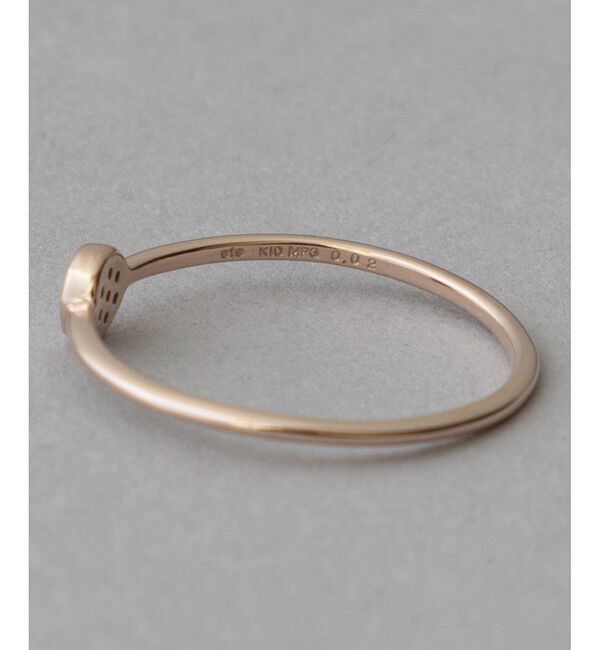 ete「K10MPG ブリリアント ダイヤモンド リング」|リング|