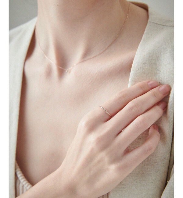 ete「K10MPG レイヤード ブラウンダイヤモンド リング」|リング|