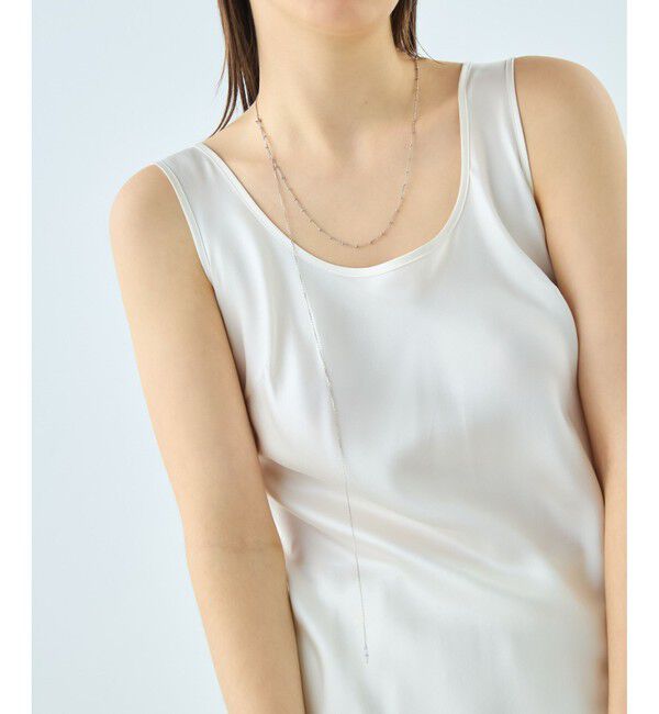 ete「【先行予約】[アシンメトリー] チェーン ロングネックレス」|ネックレス|