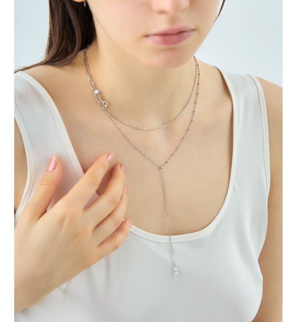 ete「【先行予約】[アシンメトリー] チェーン ロングネックレス」|ネックレス|