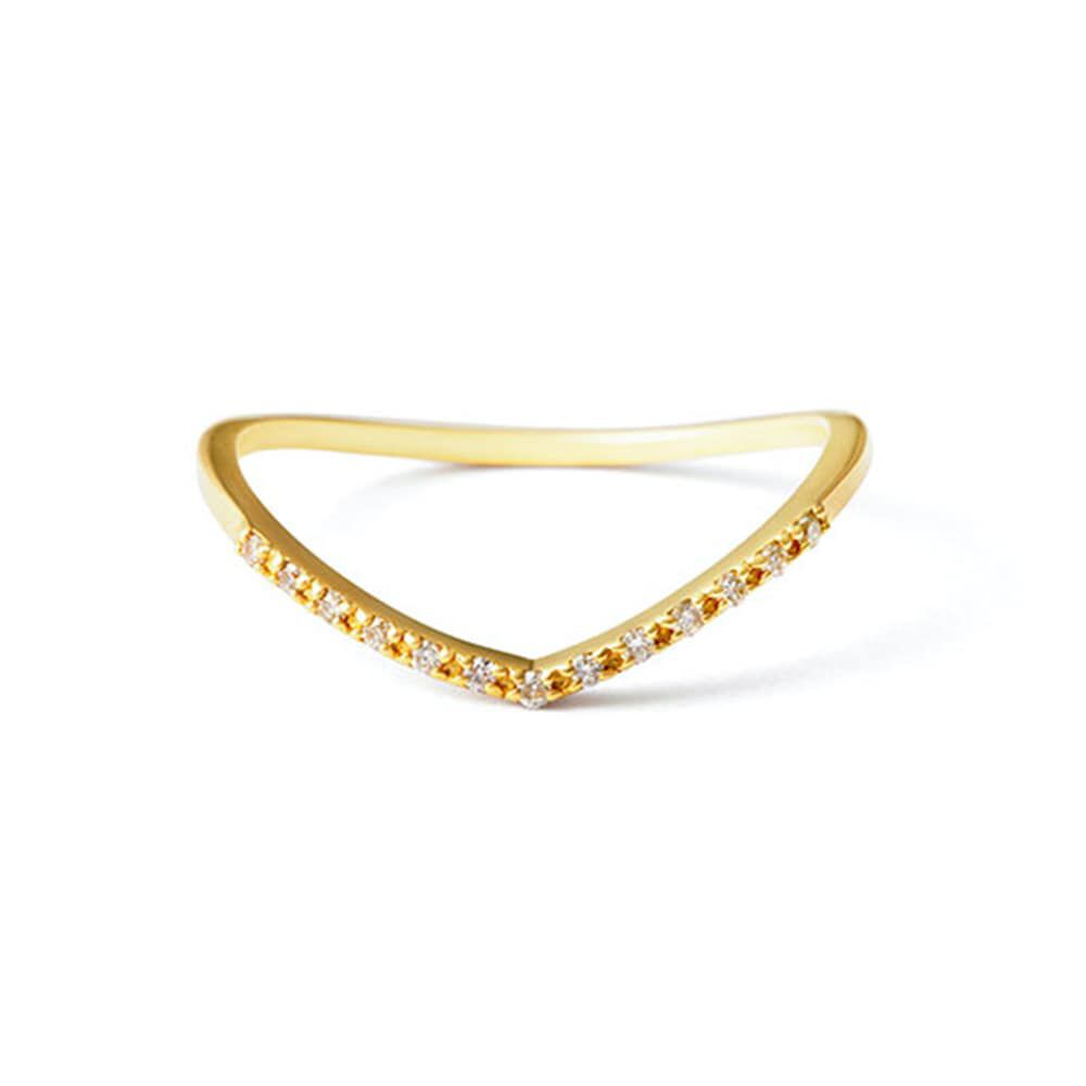 agete「K18ダイヤモンドリング」|リング|ホワイト