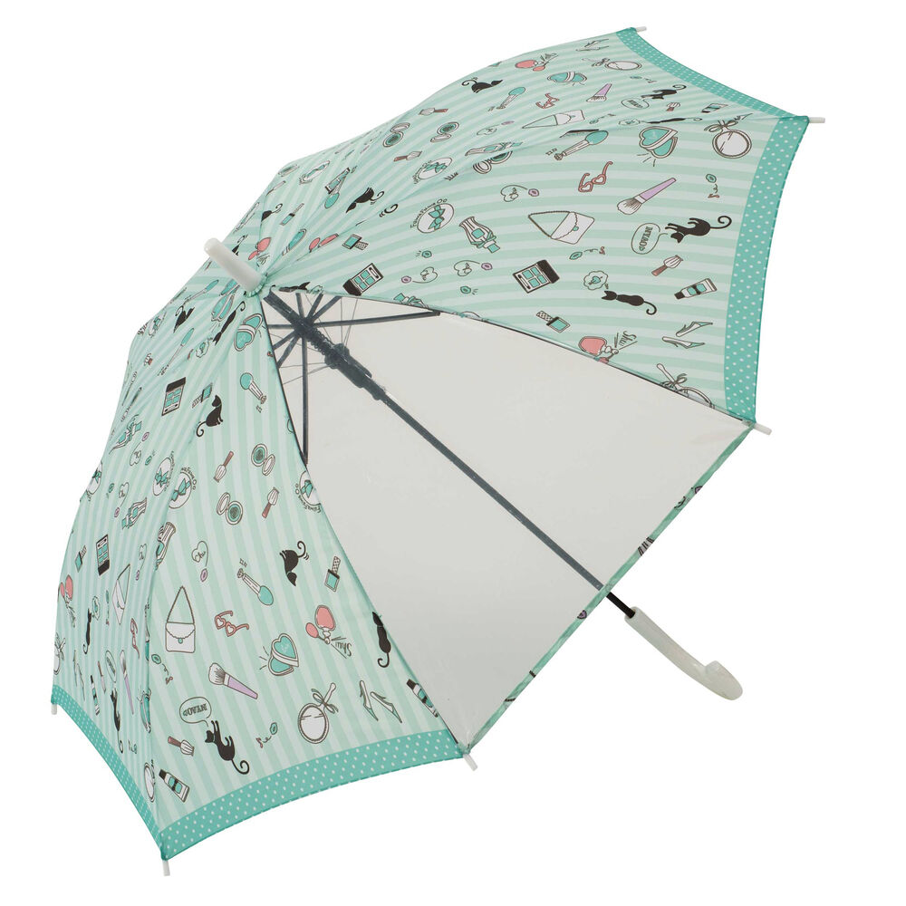 BACKYARD FAMILY「子供 傘 55cm 女の子 通販 子供用 長傘 ジャンプ傘 子ども キッズ おしゃれ かわいい」|傘|グリーン1