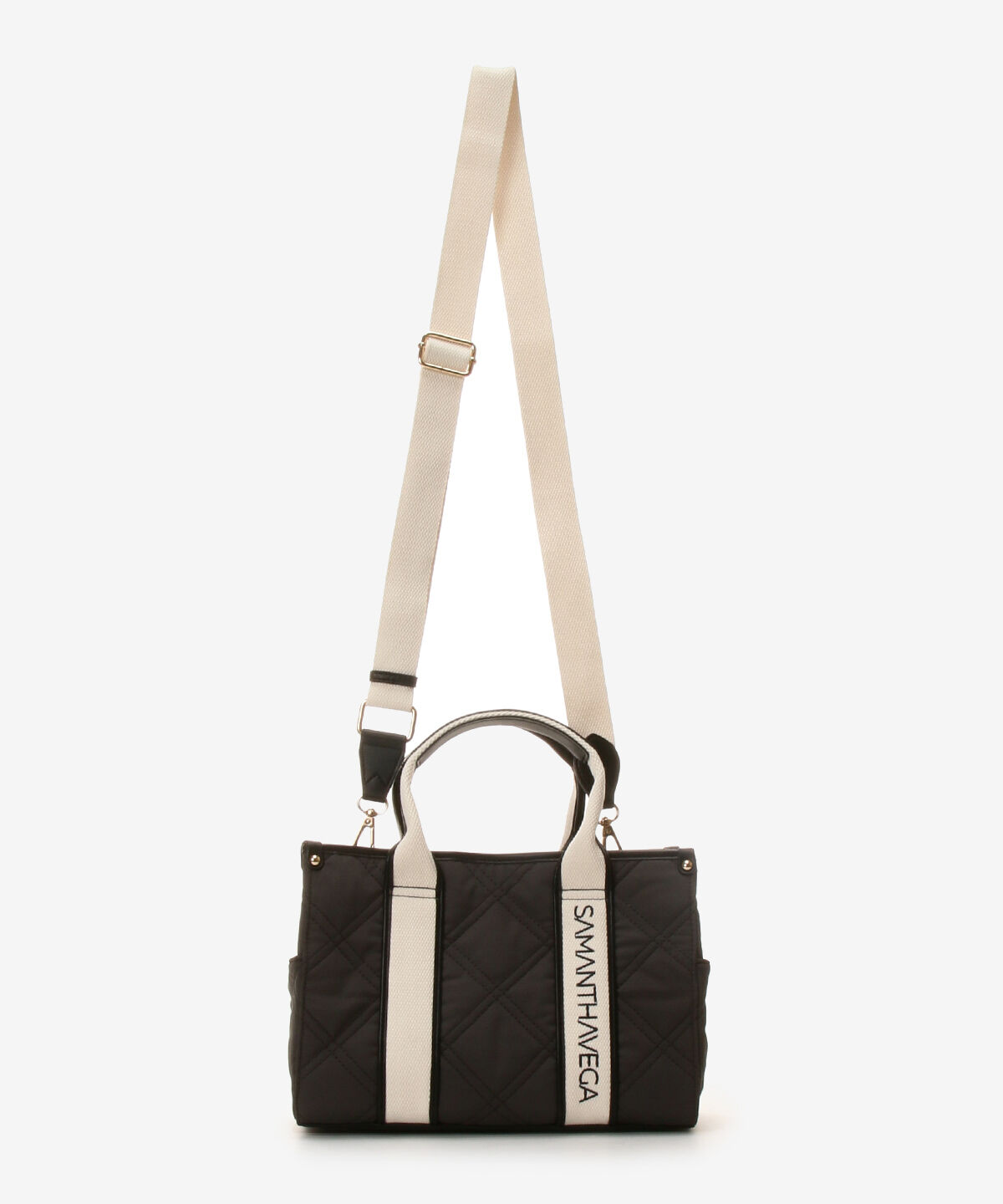 Samantha Vega「ロゴテープキルティングハンドバッグ（小）」|ハンドバッグ|