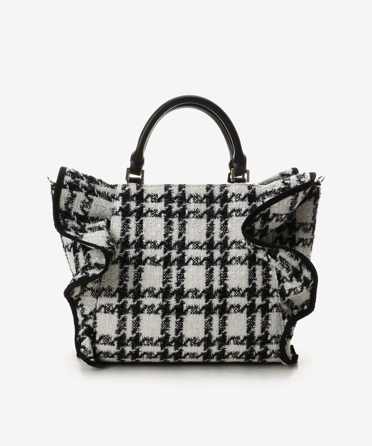 Samantha Vega「ツイードフリルハンドバッグ（大）」|ハンドバッグ|