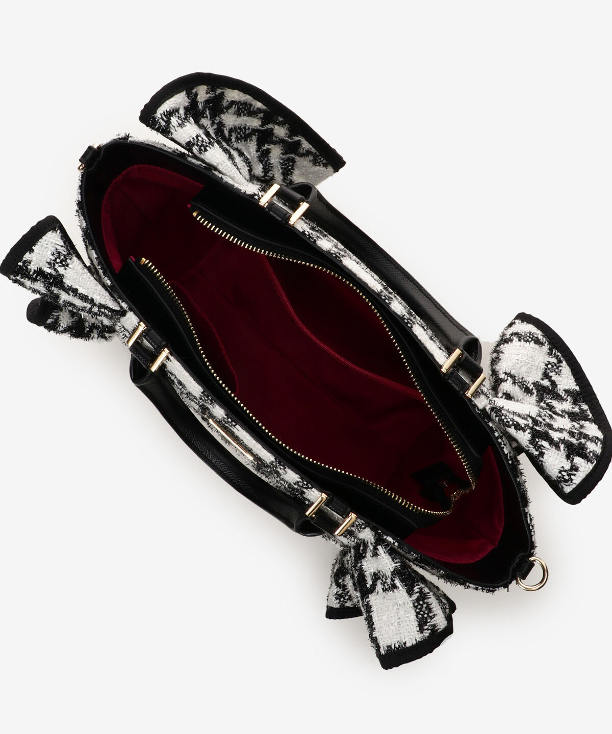 Samantha Vega「ツイードフリルハンドバッグ（大）」|ハンドバッグ|