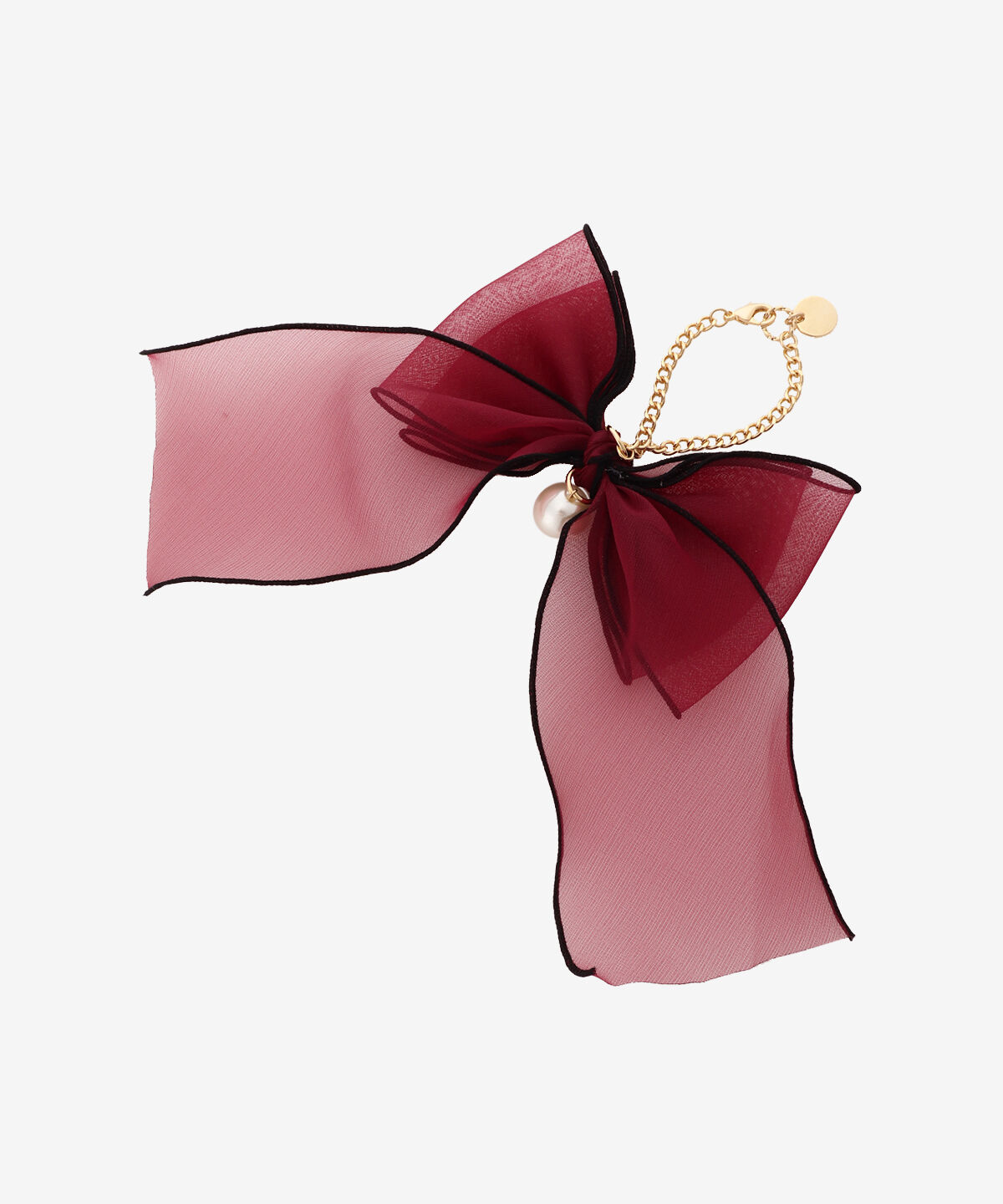 Samantha Vega「オーガンジーリボンチャーム（ブラック）」|チャーム・キーホルダー|