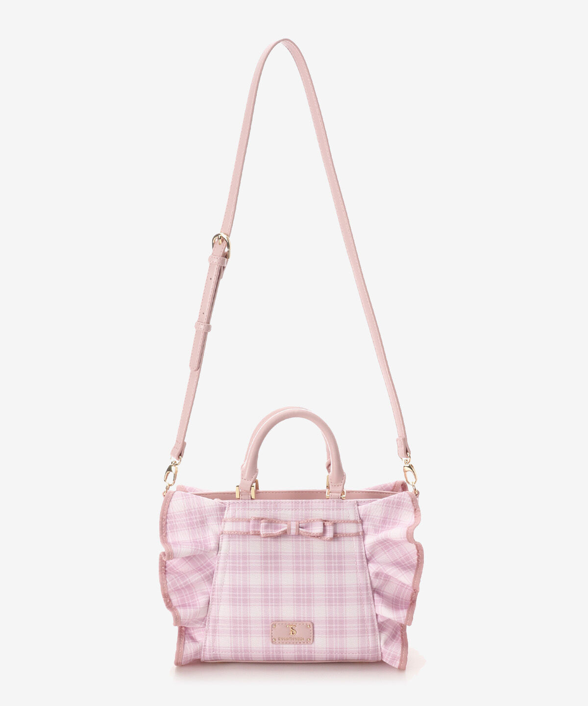 Samantha Vega「チェックリボンフリルハンドバッグ（小）」|ハンドバッグ|