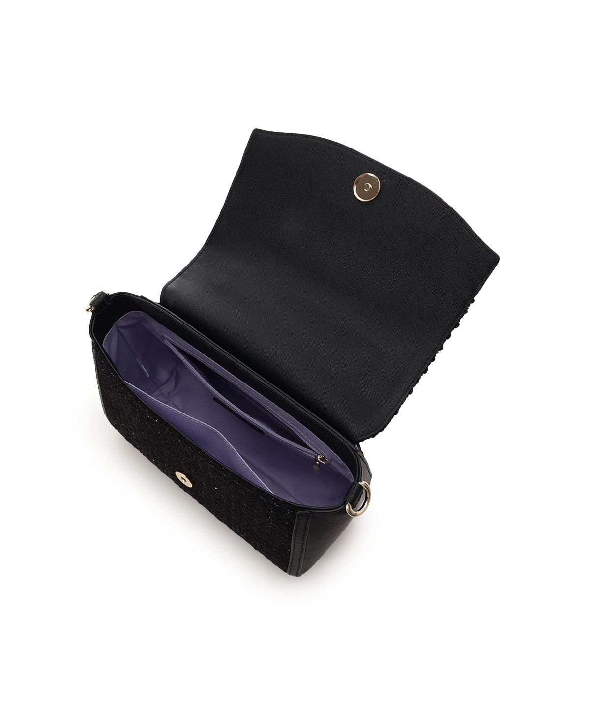 Samantha Vega「ラメツイードアクセントリボンショルダーバッグ」|ショルダー・メッセンジャー|