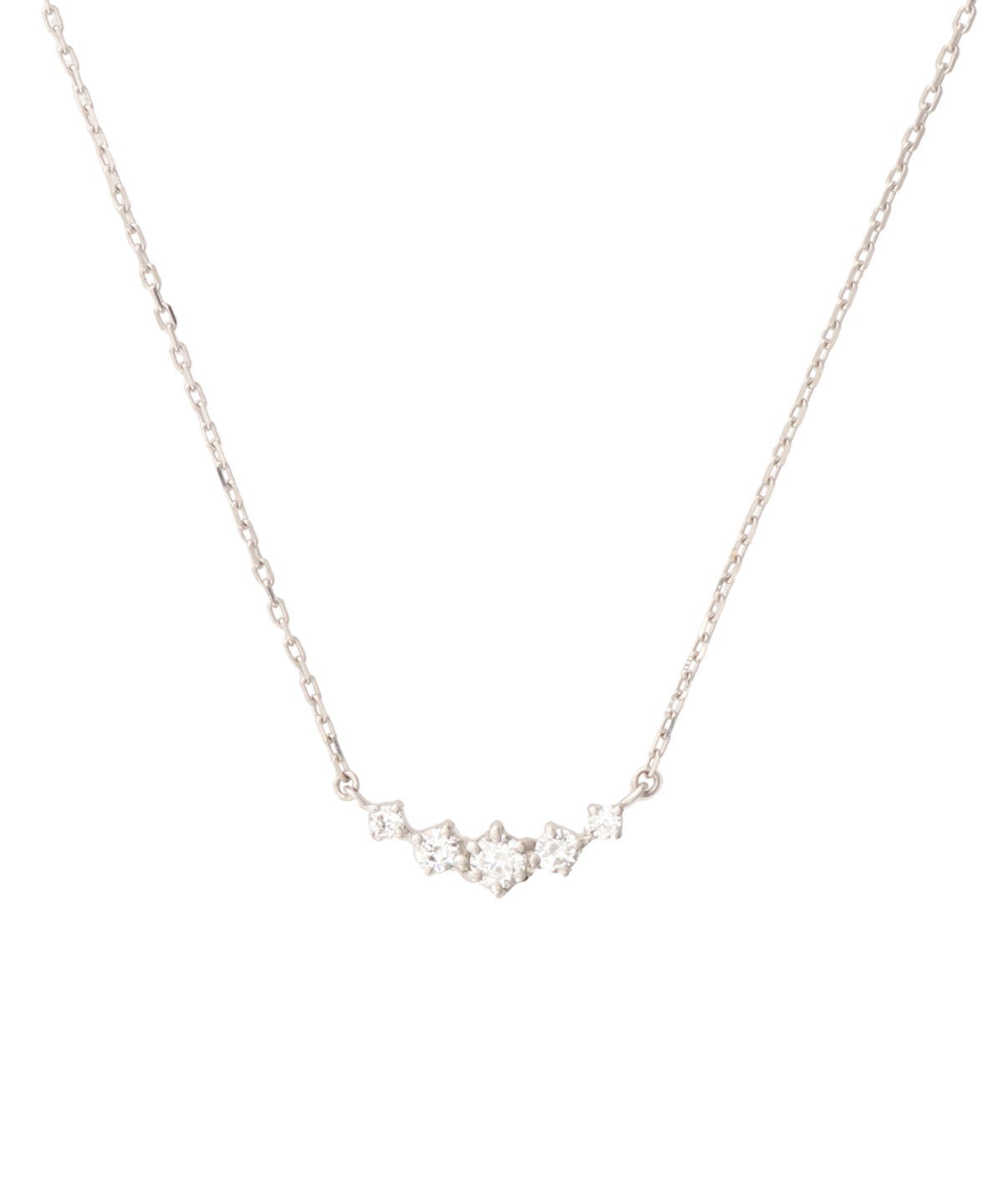 SAMANTHA SILVA「5ストーンシンプルネックレス」|ネックレス|SILVER rhodiumﾒｯｷ