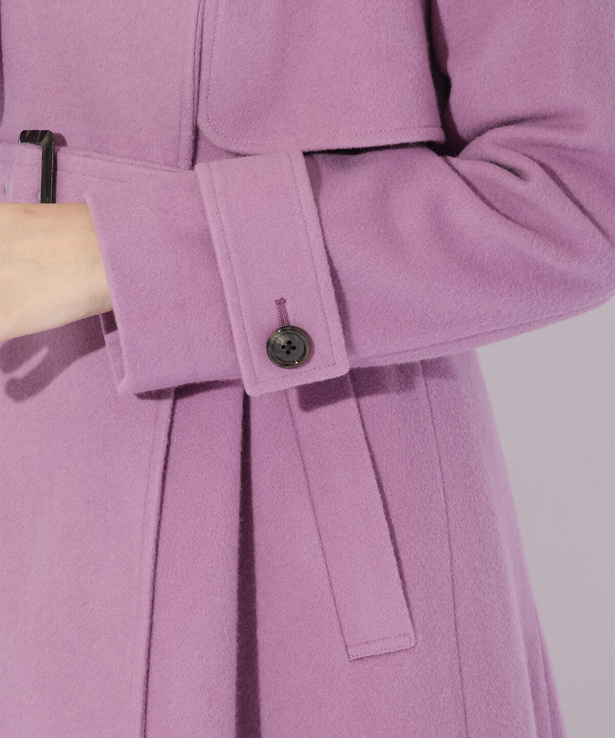 アンドクチュール「ペコラムビーバートレンチコート」|ステンカラーコート|