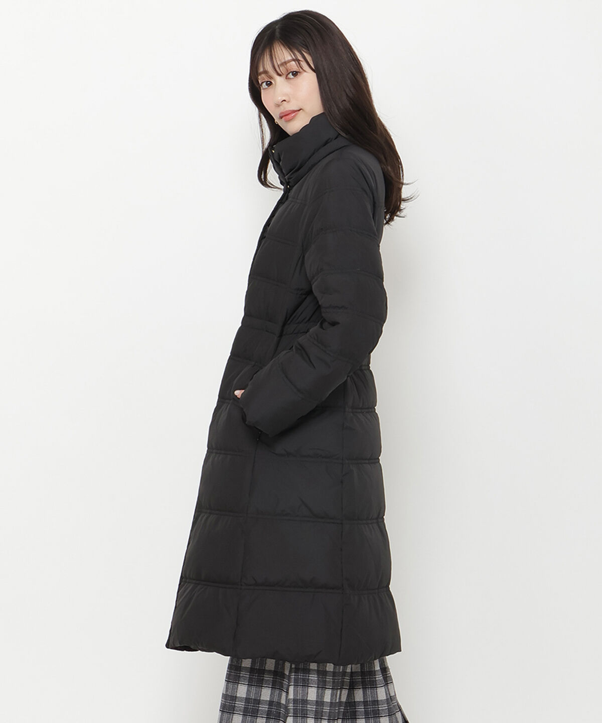 アンドクチュール「FOXファー付きミディアムロングダウン」|ダウン|