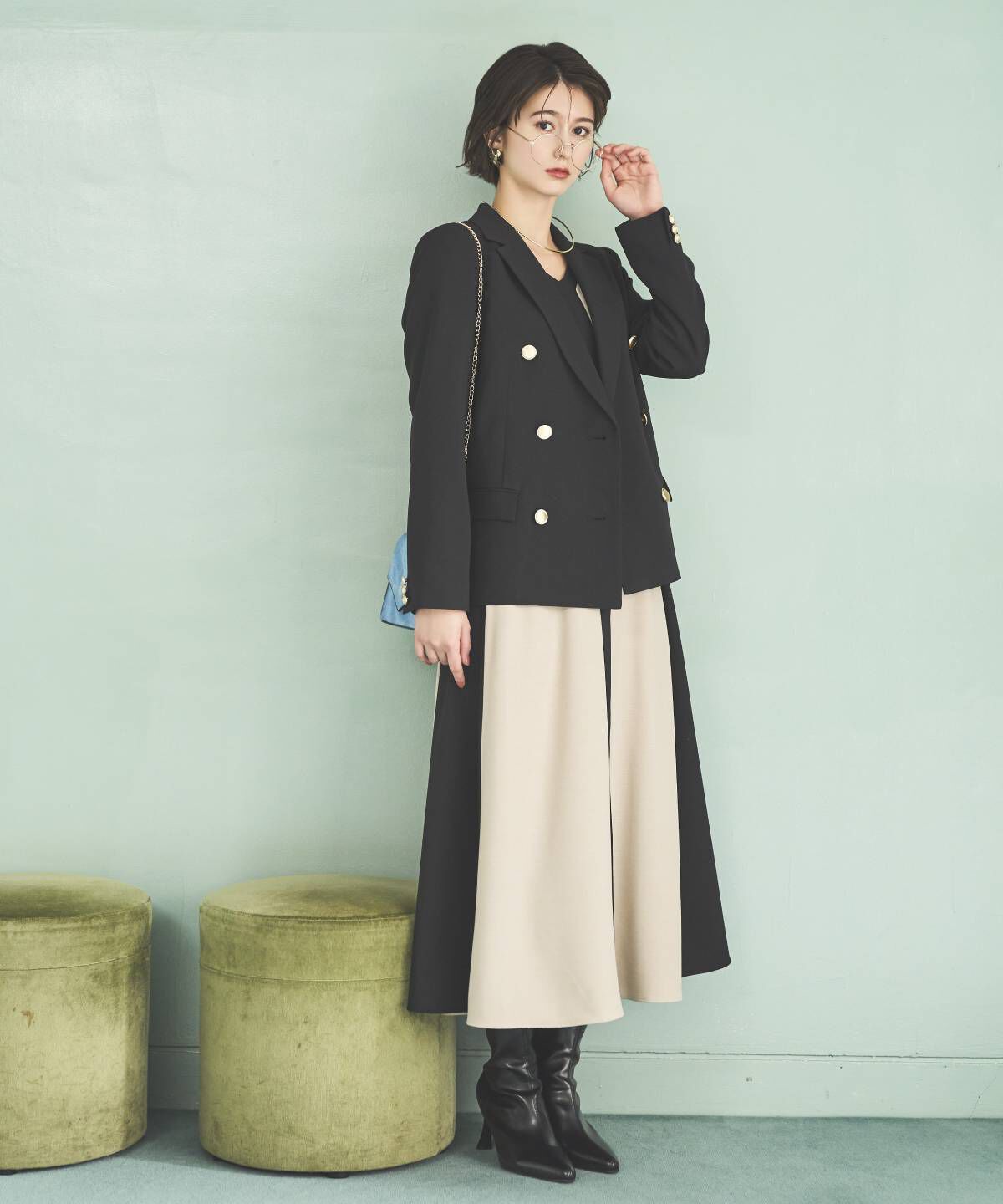 アンドクチュール「ダブルテーラードジャケット」|テーラードジャケット|