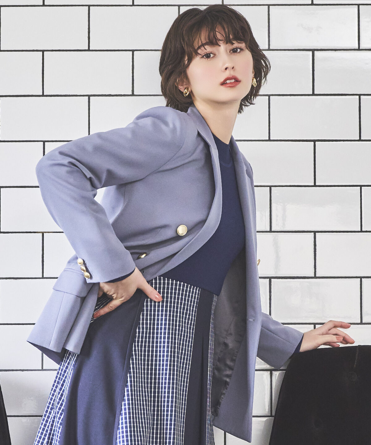 アンドクチュール「ダブルテーラードジャケット」|テーラードジャケット|