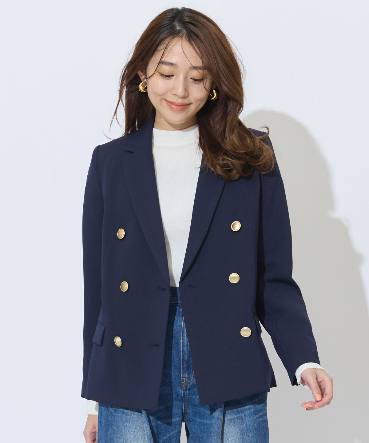 アンドクチュール「ダブルテーラードジャケット」|テーラードジャケット|