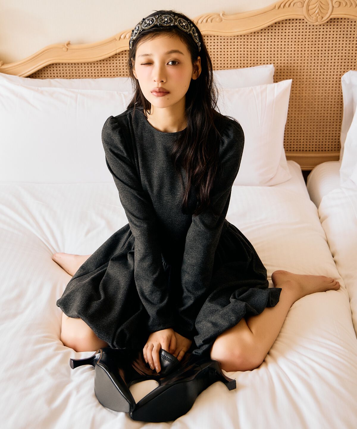 アンドクチュール「バルーンミニワンピース」|ワンピース|