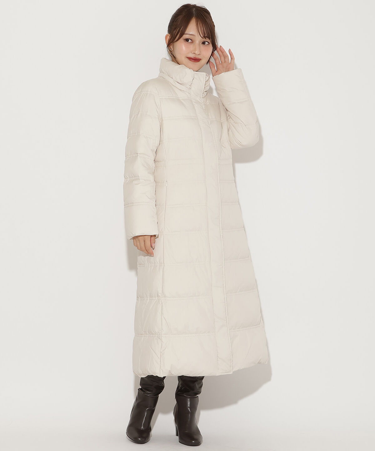 アンドクチュール「FOXファー付きスーパーロングダウン」|ダウン|