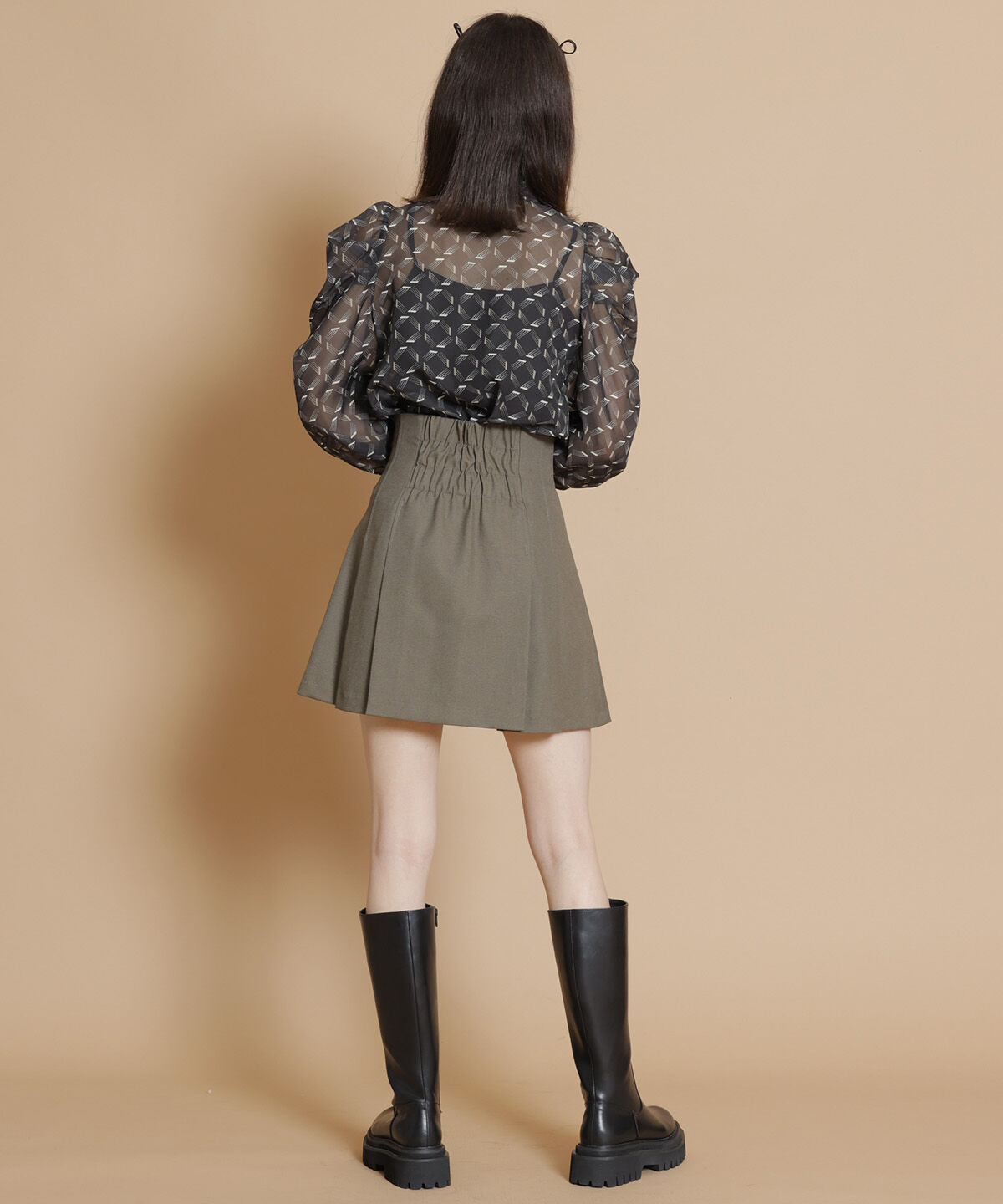 REDYAZEL「オリジナル総柄プリントブラウス」|シャツ・ブラウス|