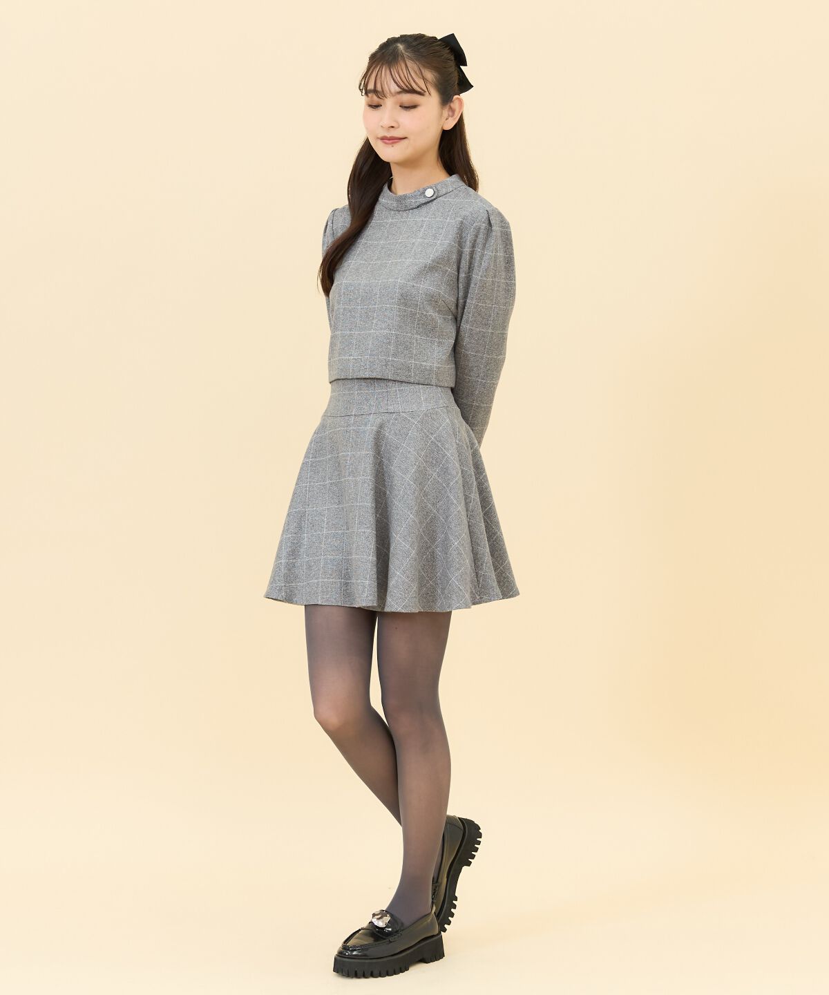 REDYAZEL「チェックフレアミニスカート」|フレア|