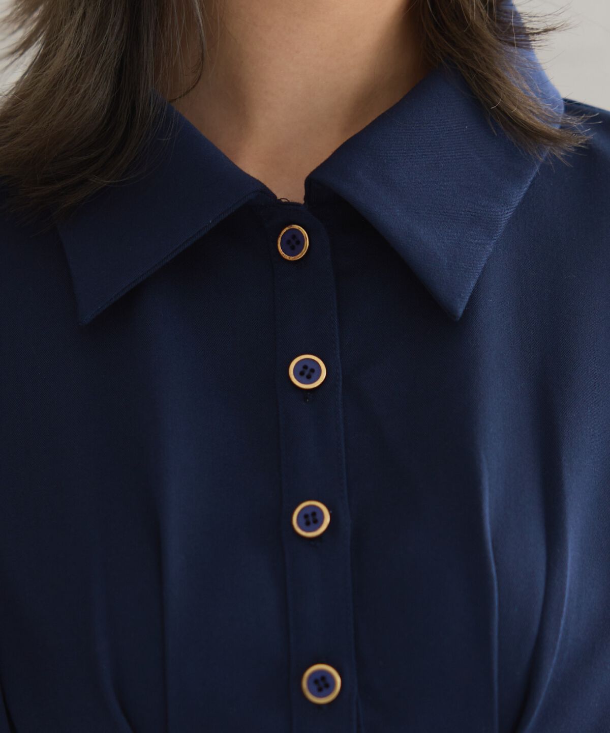 REDYAZEL「ペプラムシャツワンピース」|ワンピース|