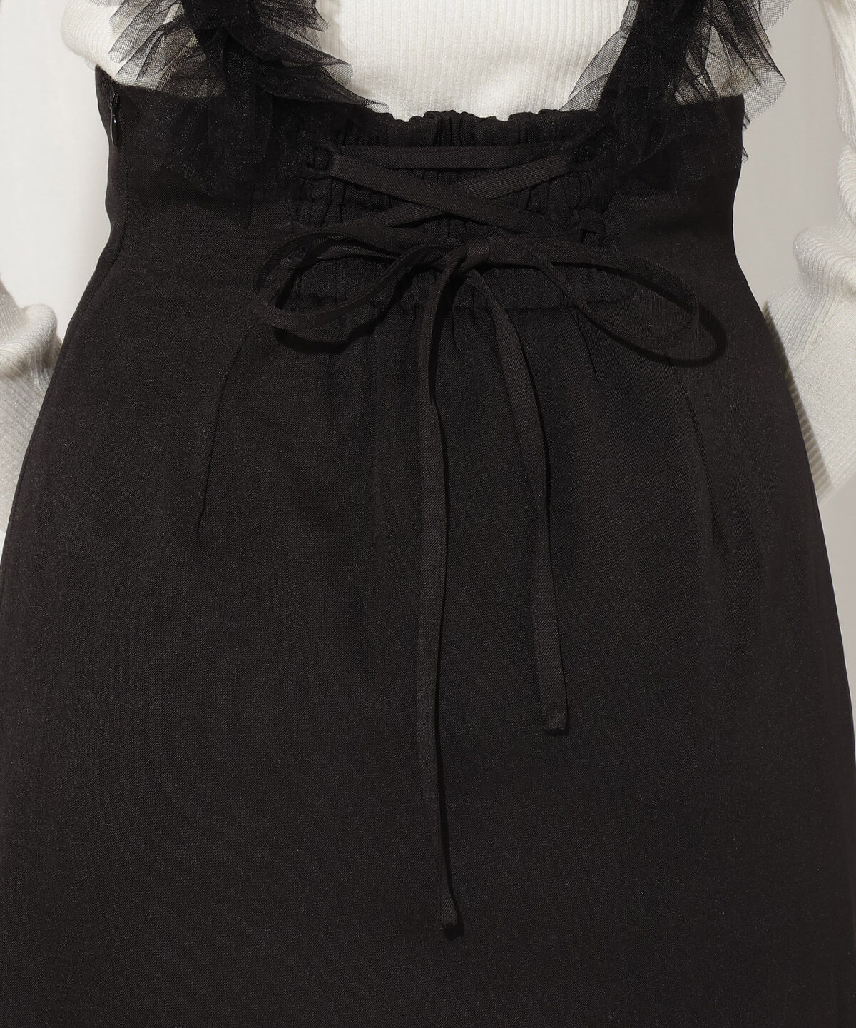 WILLSELECTION「チュールフリルジャンスカ」|ジャンパースカート|