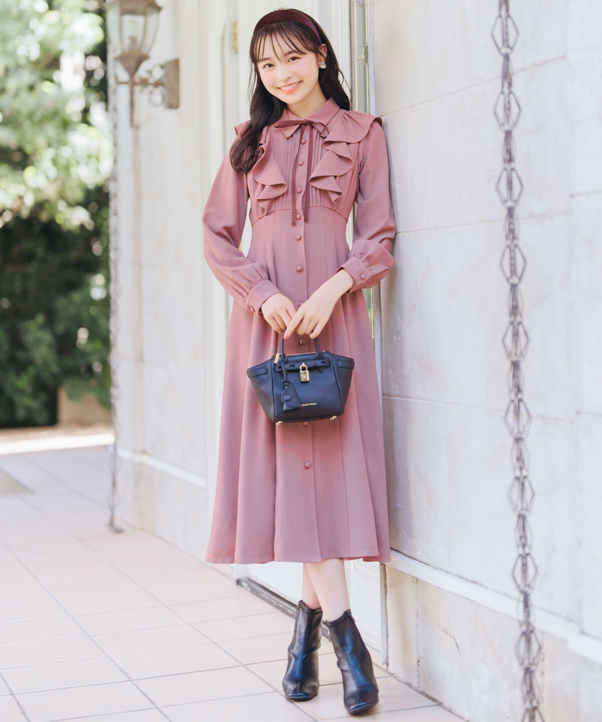 WILLSELECTION「ラッフルフリルタックウエストシャツワンピース」|ワンピース|