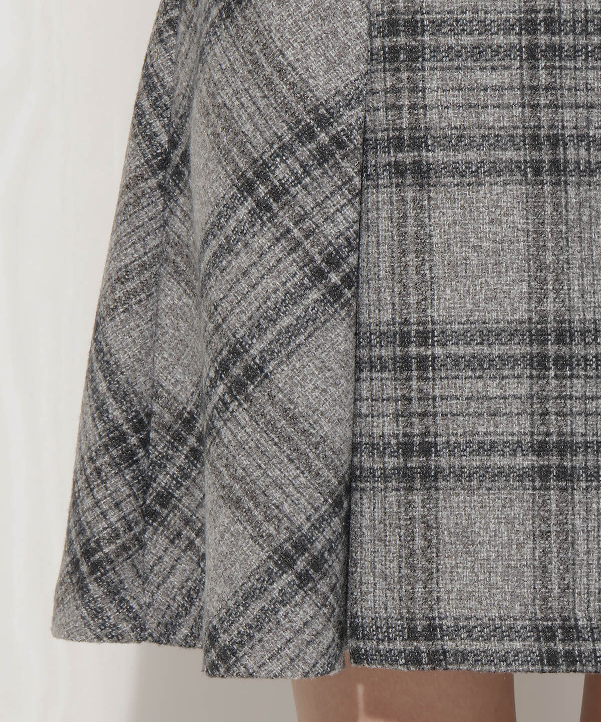 WILLSELECTION「ウールライクチェックスカート」|台形|