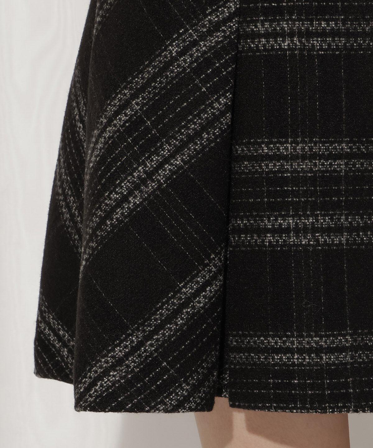 WILLSELECTION「ウールライクチェックスカート」|台形|