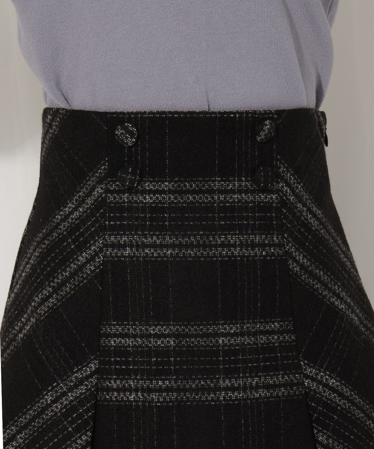 WILLSELECTION「ウールライクチェックスカート」|台形|