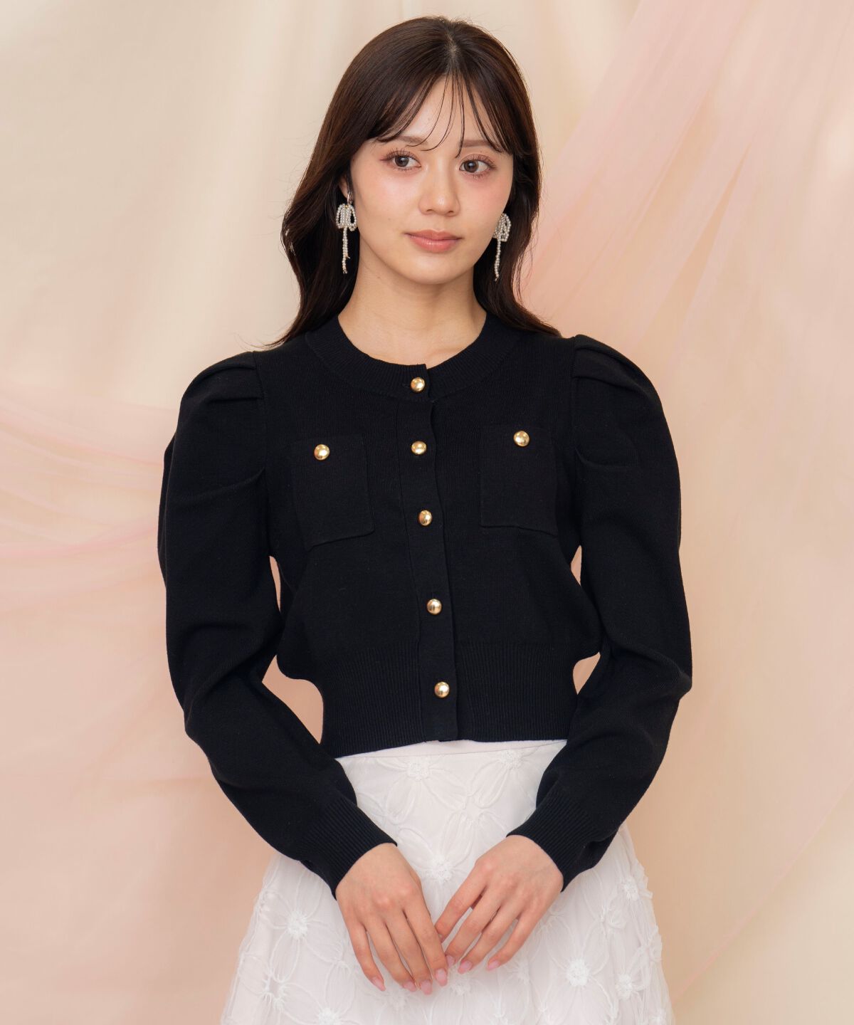 WILLSELECTION「ポケットデザインタックスリーブカーディガン」|カーディガン|