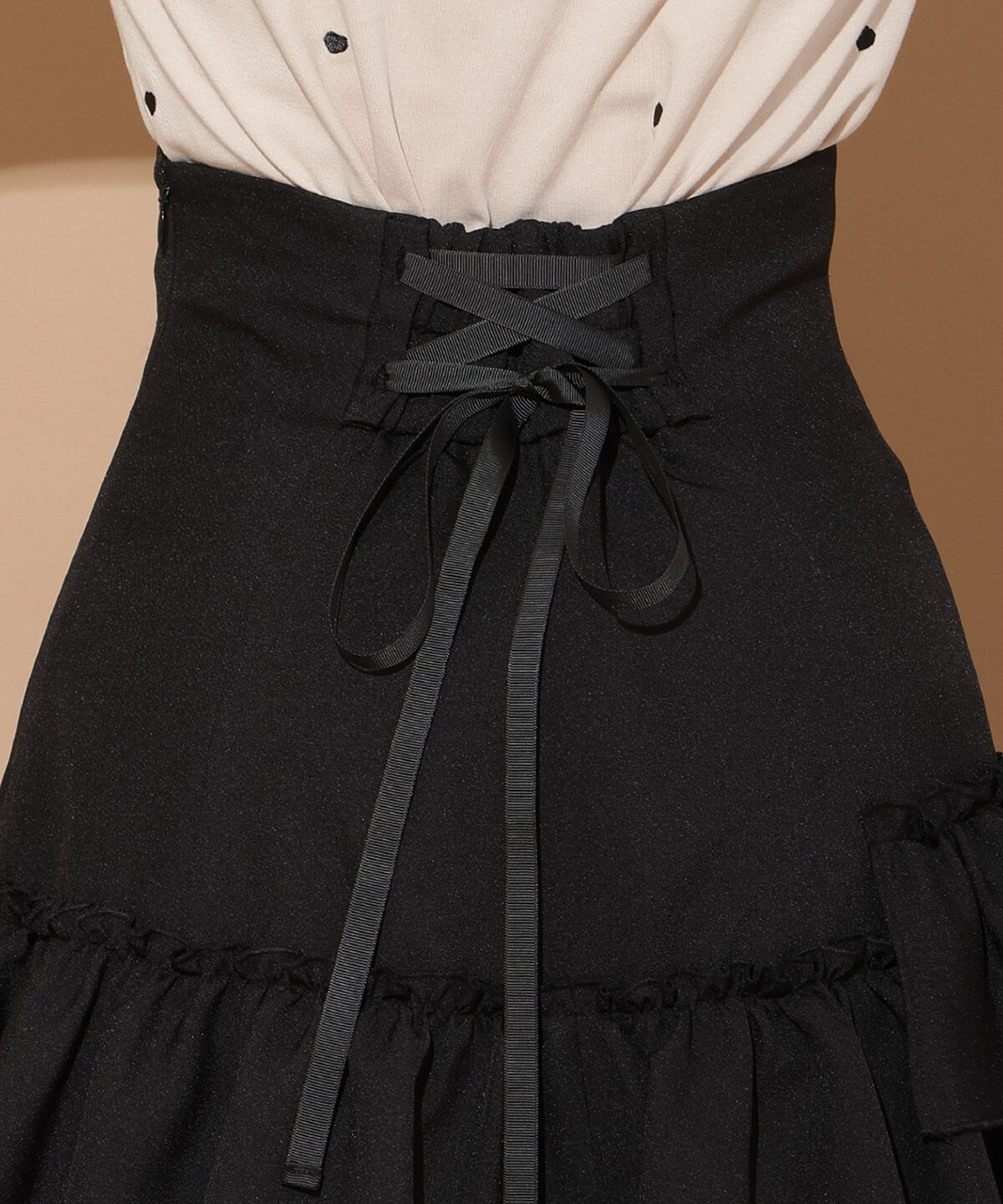 WILLSELECTION「アシメフリルハイウエストスカート」|フレア|