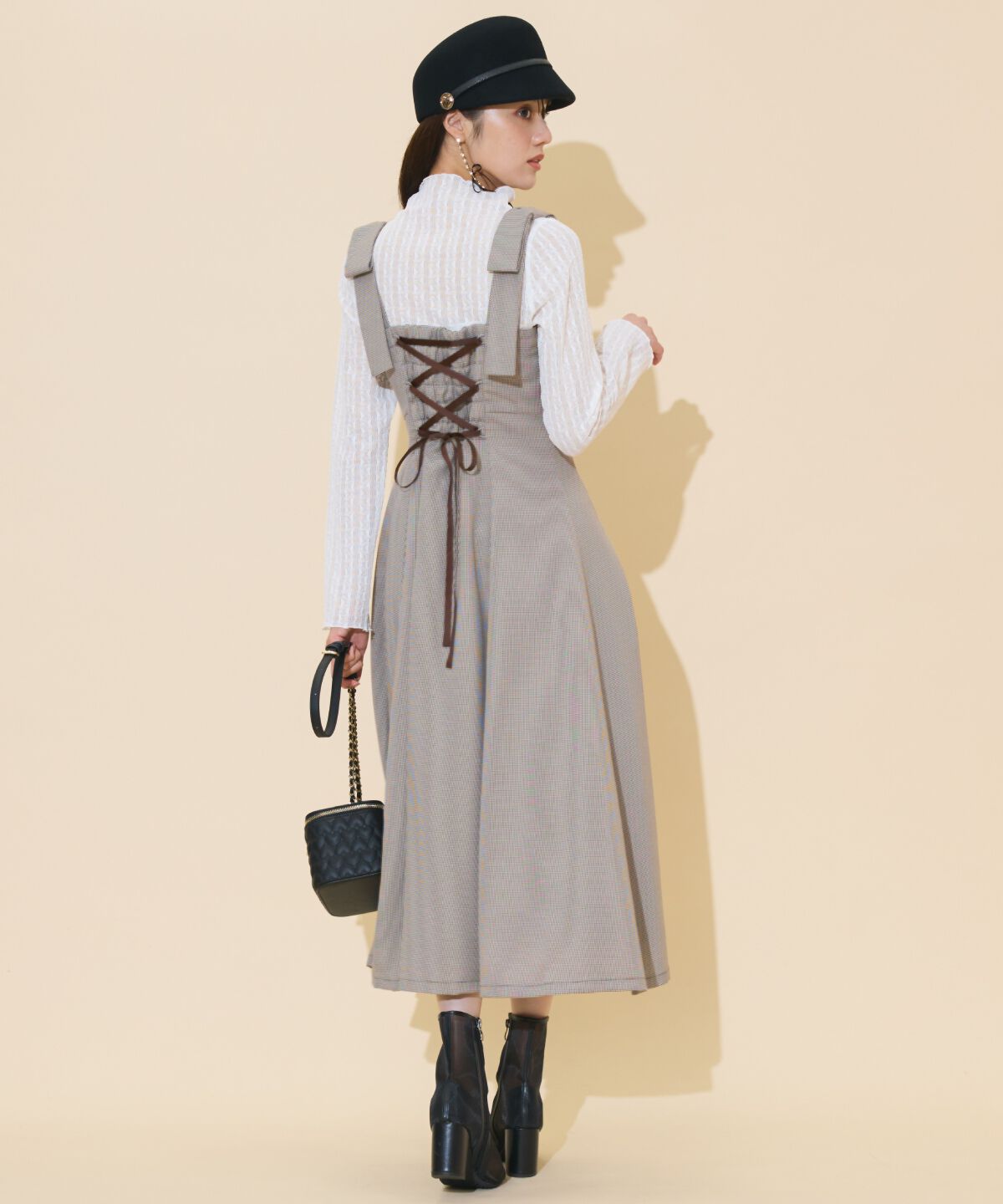 WILLSELECTION「ショルダーリボンフロントZIPワンピース」|ワンピース|