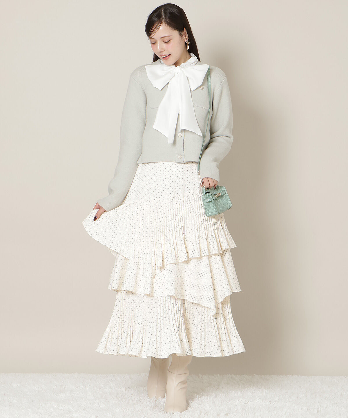 WILLSELECTION「モヘアライクニットジャケット」|カーディガン|