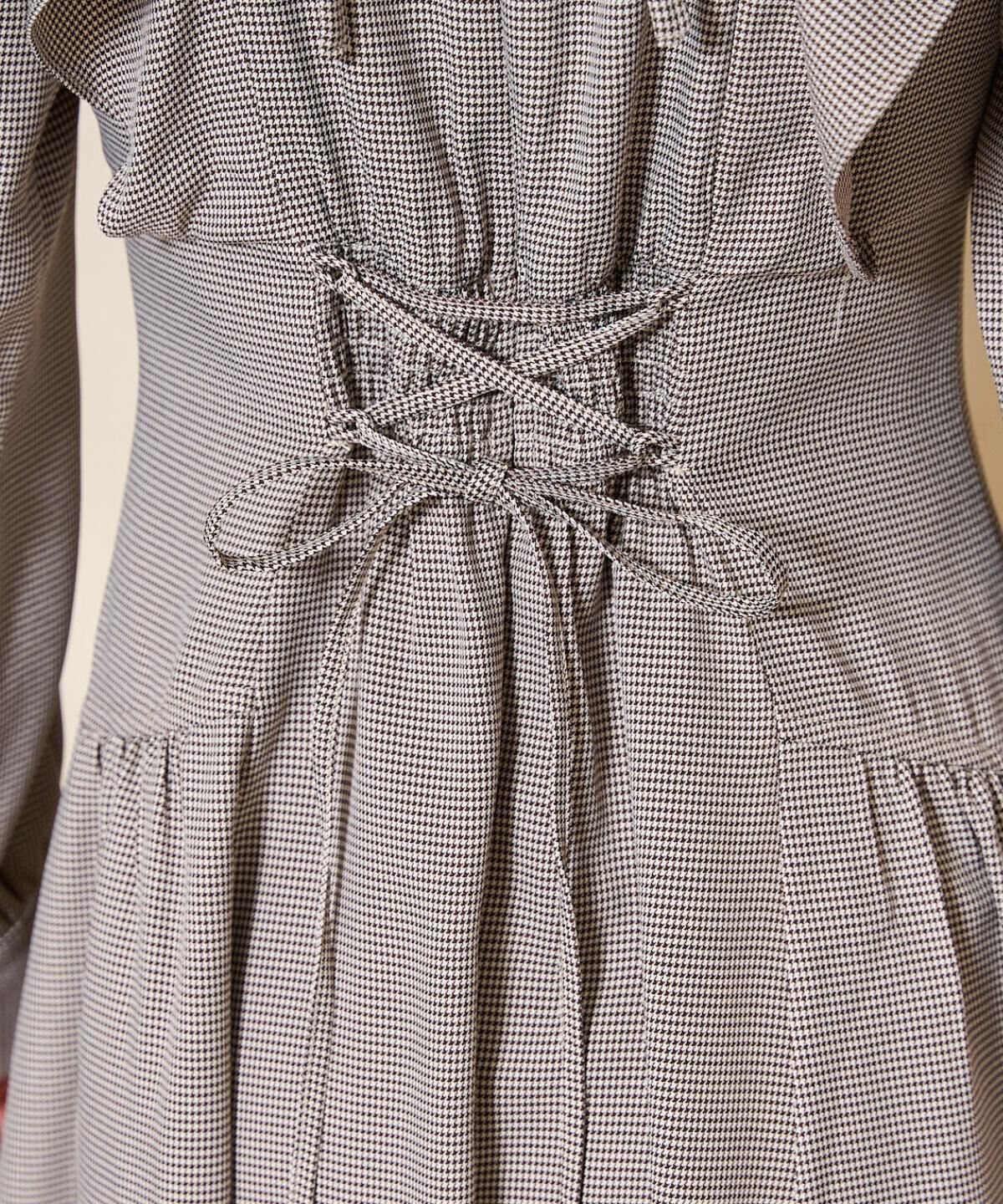 WILLSELECTION「ネックリボンギャザー切り替えワンピース」|ワンピース|