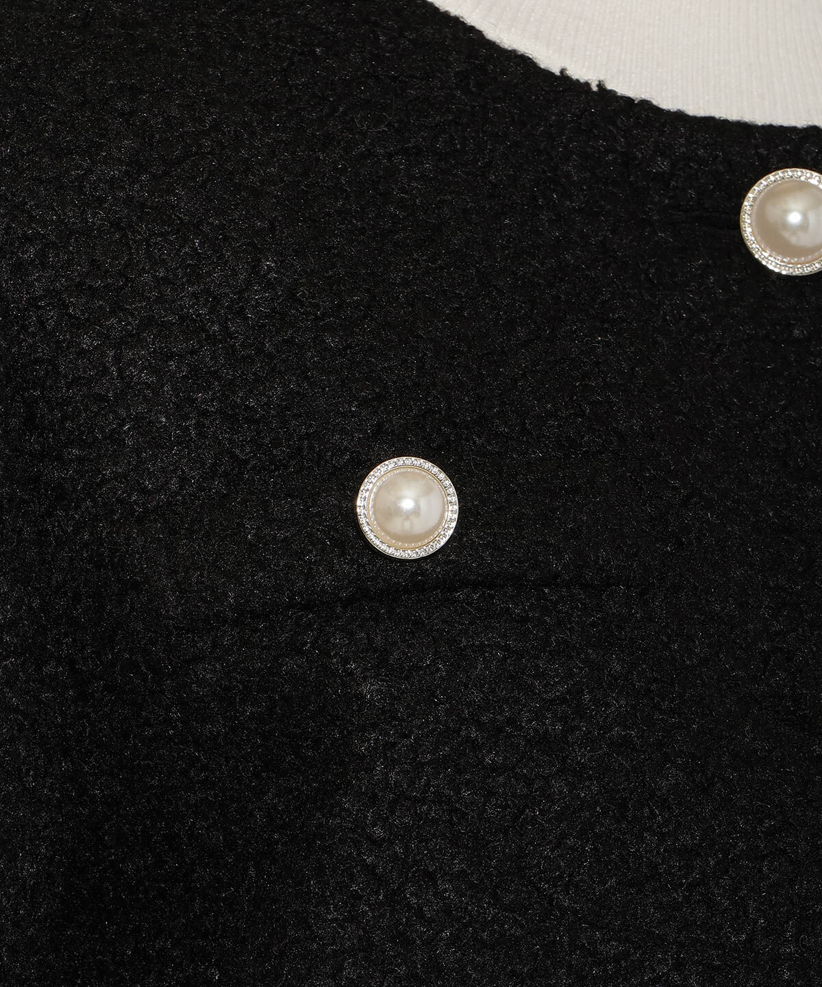 WILLSELECTION「ノーカラーブークレショートコート」|ノーカラーコート|