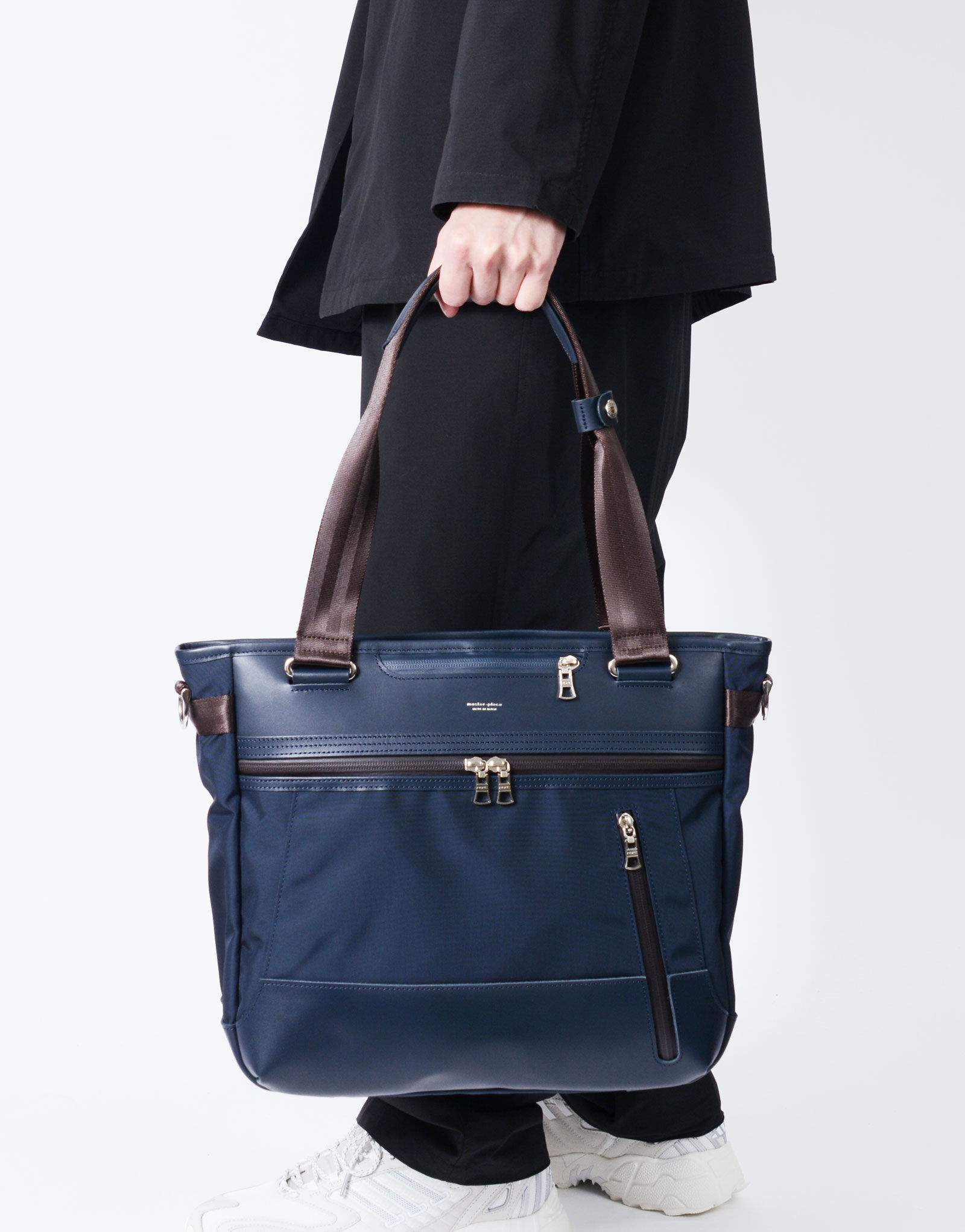 master-piece「STREAM 2WAYトートバッグ」|ビジネスバッグ|ネイビー