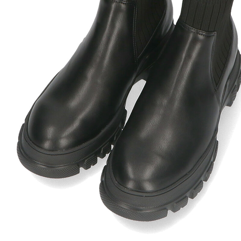 ORiental TRaffic「トラックソールリブニットブーツ/31404」|ショートブーツ|