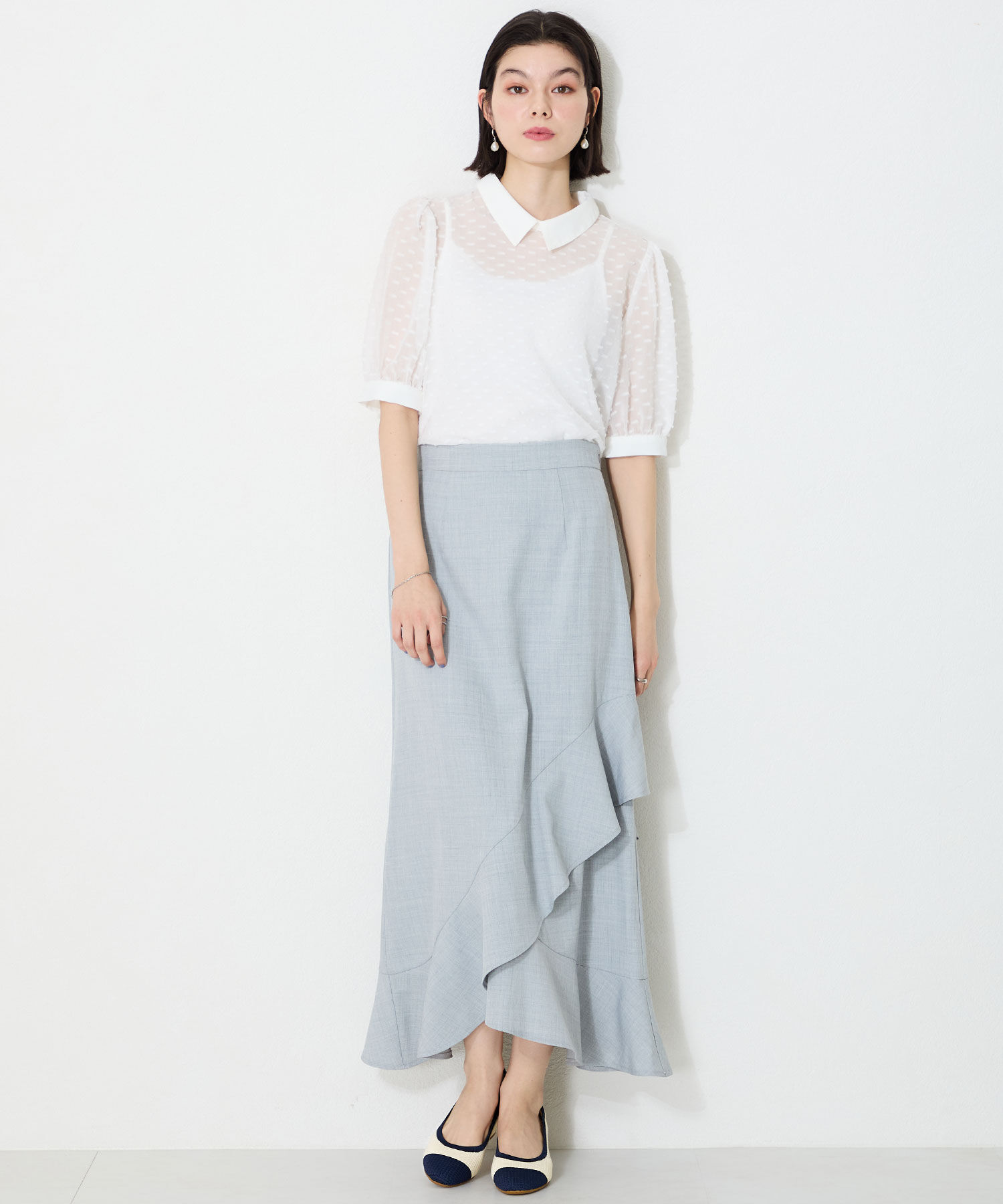 ORiental TRaffic「【跳べるパンプス/シリーズ累計１５０万足突破】ラウンドトゥ ニット ヒール/R-3219 パンプス」|パンプス|