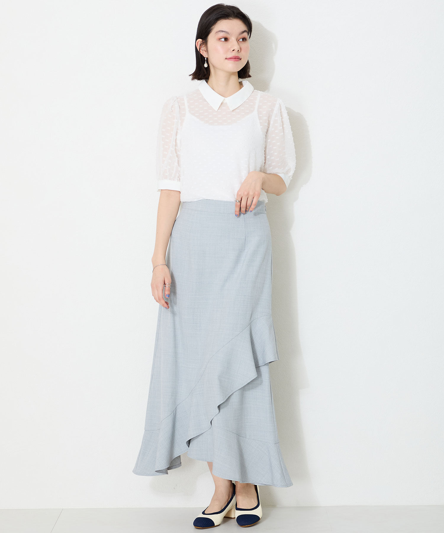 ORiental TRaffic「【跳べるパンプス/シリーズ累計１５０万足突破】ラウンドトゥ ニット ヒール/R-3219 パンプス」|パンプス|