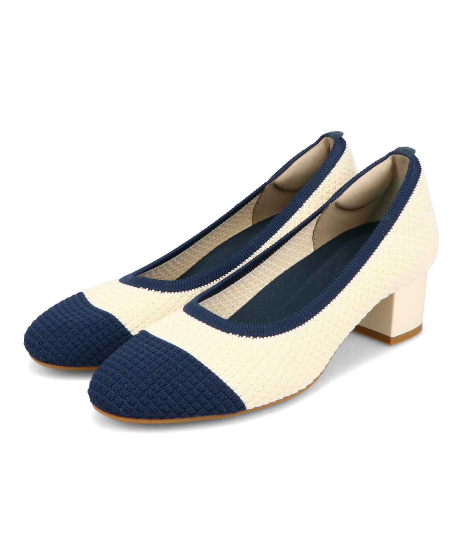 ORiental TRaffic「【跳べるパンプス/シリーズ累計１５０万足突破】ラウンドトゥ ニット ヒール/R-3219 パンプス」|パンプス|