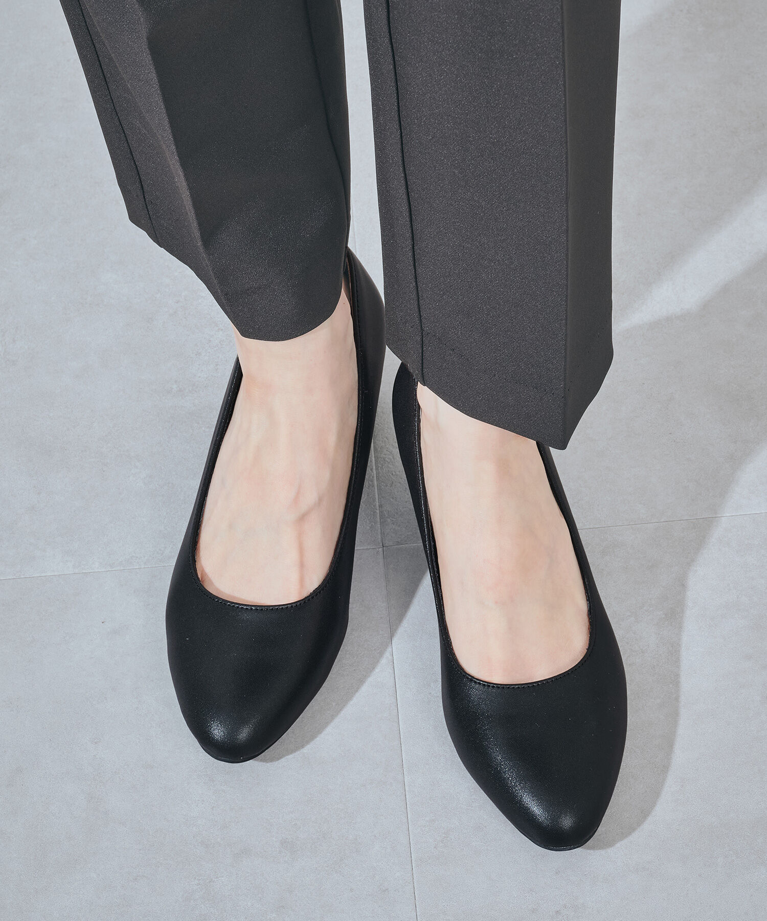 ORiental TRaffic「●2025秋冬新作●ラウンドトゥミドルヒール パンプス /R-3005 オフィス 就活 クッション 冠婚葬祭」|パンプス|