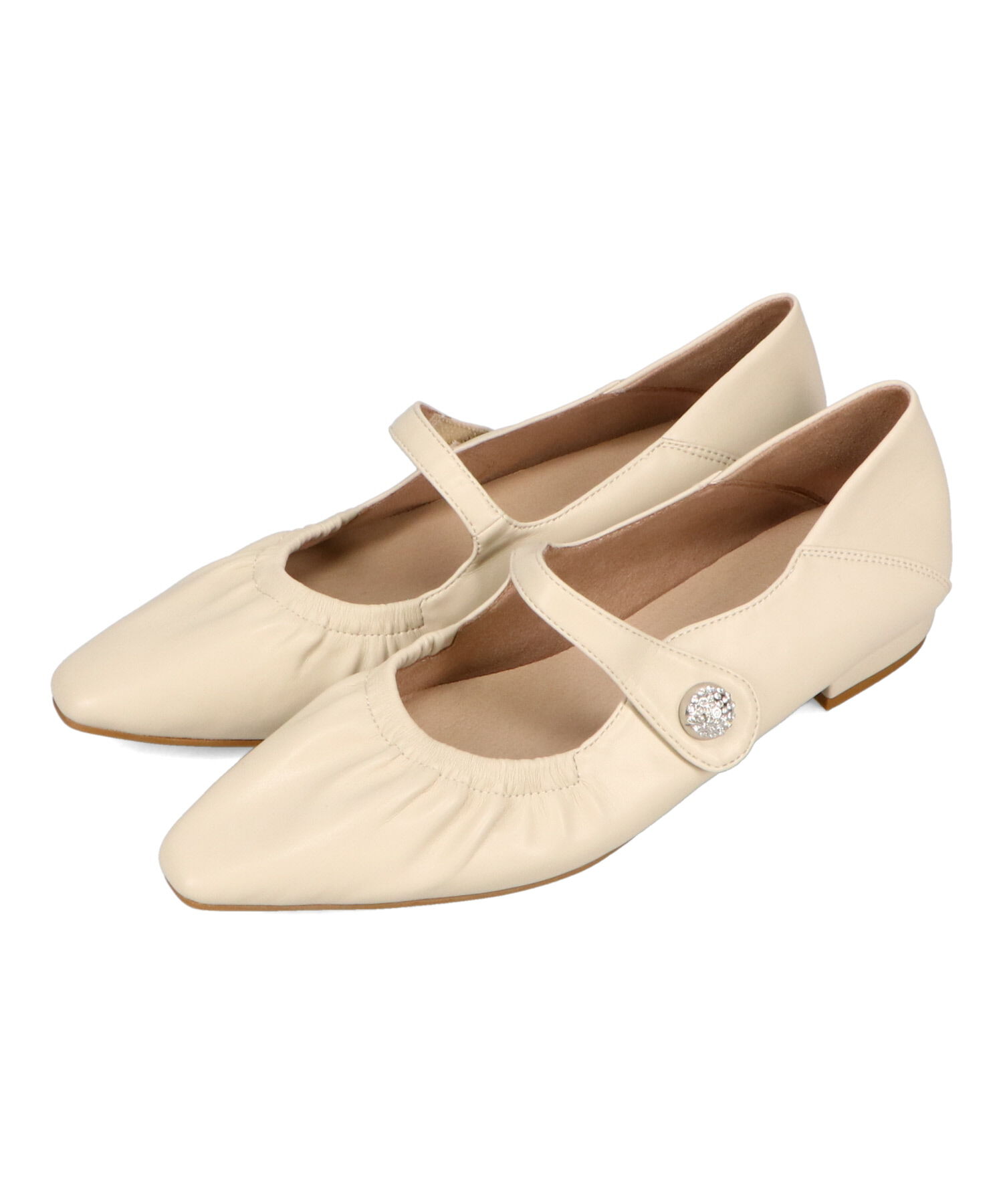 WA Oriental TRaffic「●2025秋冬新作●ギャザーデザインメリージェーン パンプス /52316 フラット 通勤靴 ストラップパンプス」|パンプス|