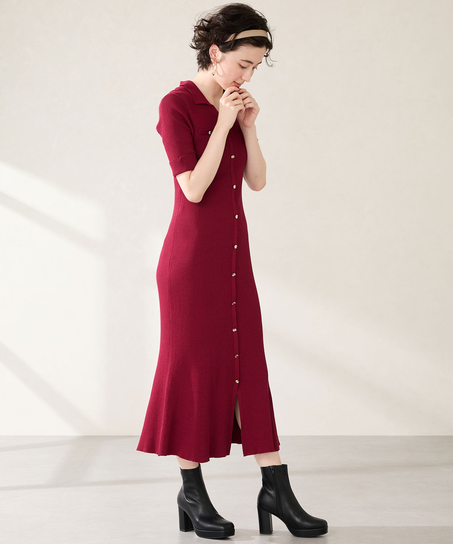 ORiental TRaffic「●2025秋冬新作●プラットフォームヒールショートブーツ/51410」|ショートブーツ|