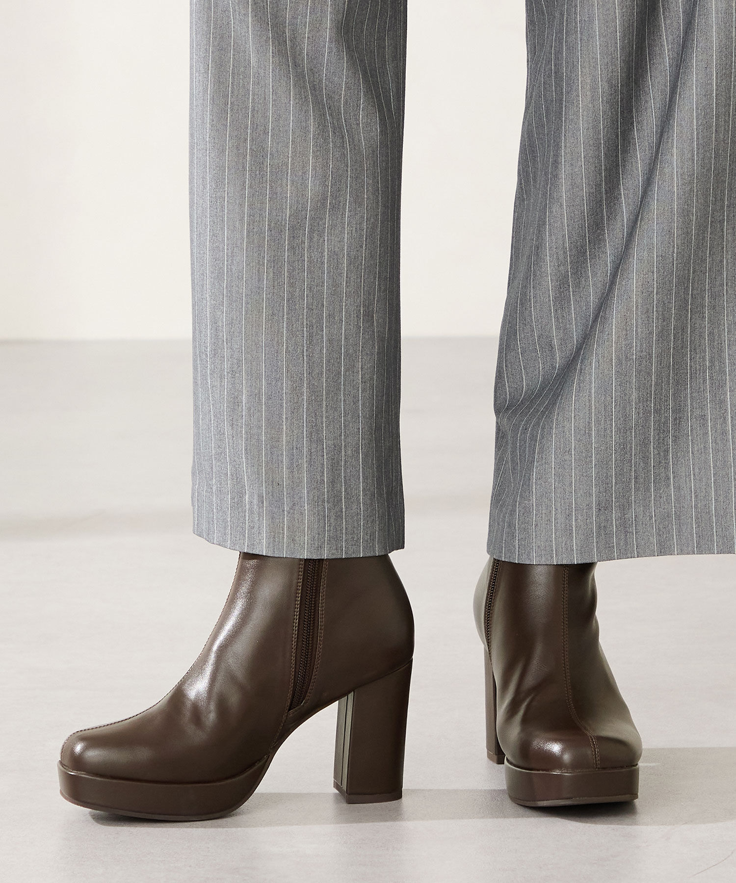 ORiental TRaffic「●2025秋冬新作●プラットフォームヒールショートブーツ/51410」|ショートブーツ|