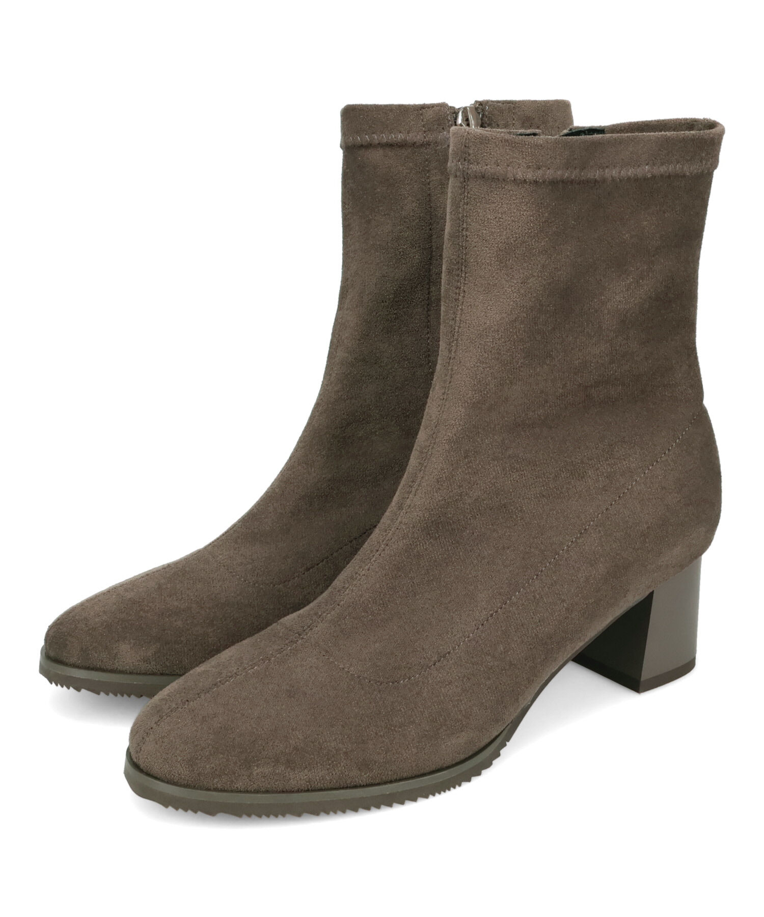 WA Oriental TRaffic「●2025秋冬新作●チャンキーヒール ストレッチブーツ /52406 スエードブーツ」|ショートブーツ|