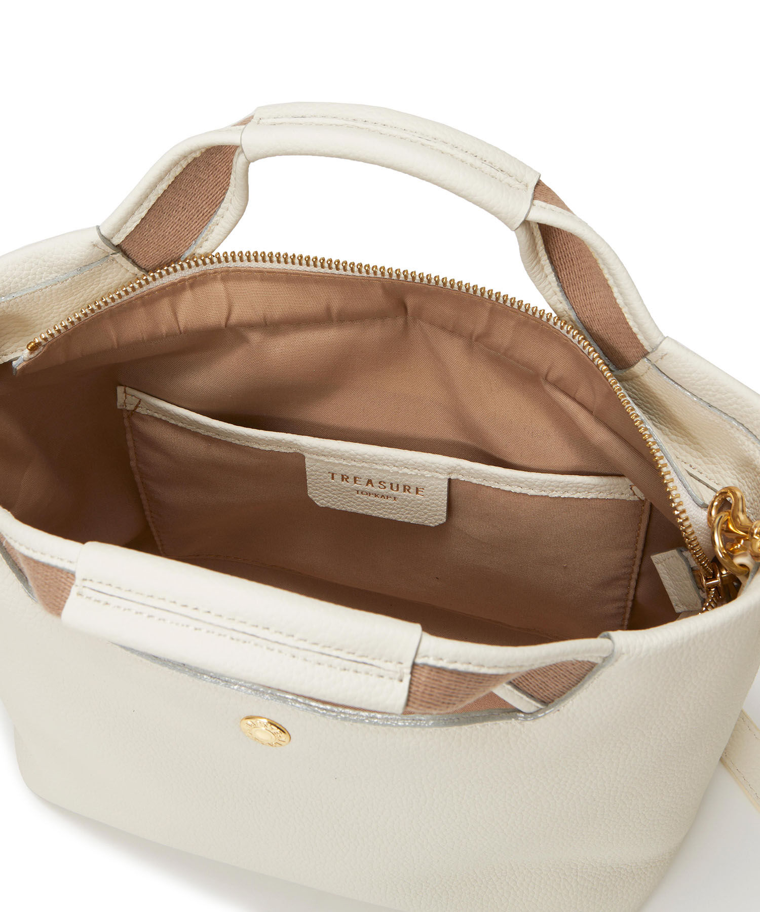 TOPKAPI TREASURE「【TREASURE TOPKAPI】ソフトシュリンク テープハンドル ショルダー付きミニ トート バッグ」|トートバッグ|