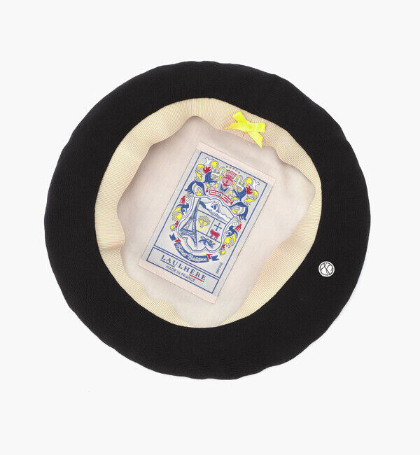 LAULHERE「【ロレール】ミニプルム/ノアール コットン/ベレー メンズ レディース/MINI PLUME」|ハンチング・ベレー帽|