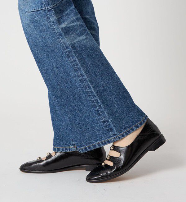 ODETTE E ODILE「スタッズトリプルベルトモカフラット20&darr;&uarr;」|ローファー|