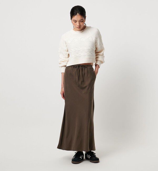 UNITED ARROWS「＜TO UNITED ARROWS＞フレア マキシスカート」|フレア|DK.BROWN