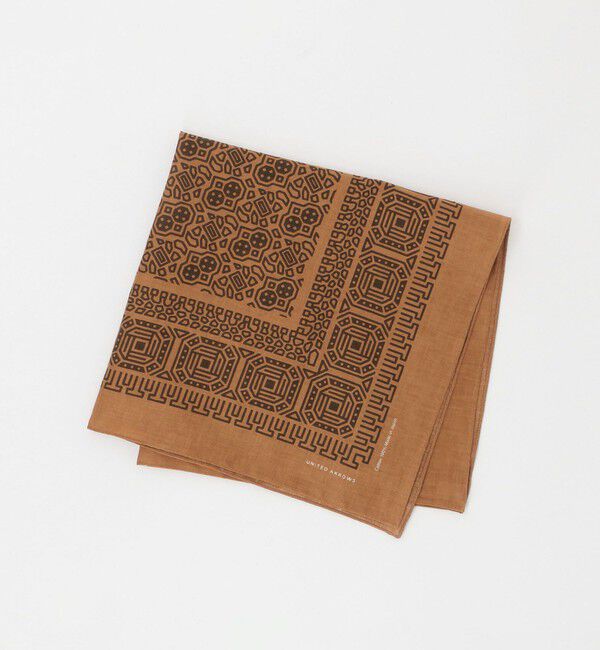 UNITED ARROWS「ジオメトリック バンダナ」|ハンカチ|YELLOW