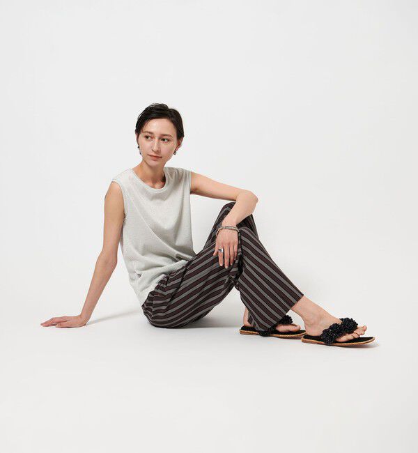 UNITED ARROWS「ラメ ノースリーブ カットソー」|Tシャツ・カットソー|